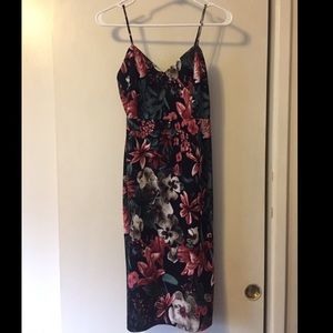 Black floral PinkBlush maternity dress